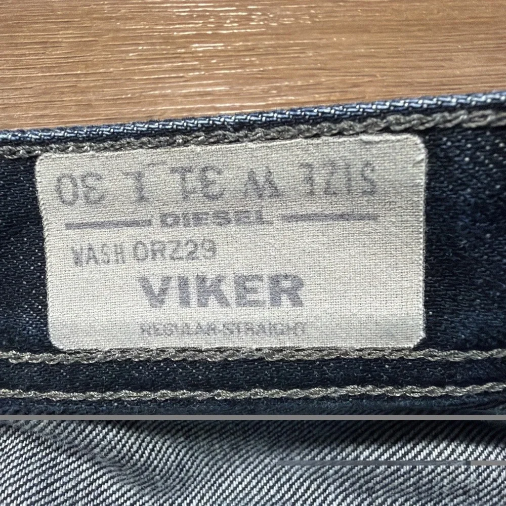 Diesel Jeans Mens 31 x 30 VIKER Regular Straight 0RZ29 Dark Blue Wash ORZ29